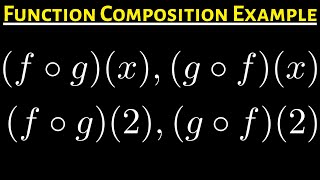 18 How to Find the Function Compositions f o gx g o fx f o g2 and g o f2 [upl. by Eggett]