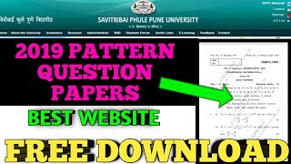 How to Download SPPU Questions Papers  2019 Patter Questions Papers of Pune University  SPPU [upl. by Kred]