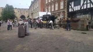 Peterloo filiming on location in Lincoln [upl. by Natsyrt]