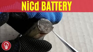 NiCd NickelCadmium Battery Teardown [upl. by Rebme]