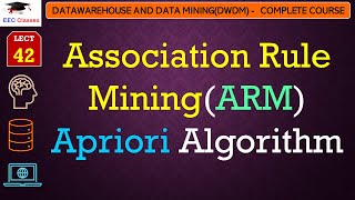 L42 Association Rule MiningARM  Apriori Algorithm  Example  Data Mining Lectures in Hindi [upl. by Wilber171]