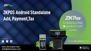 ZKPOS Android Standalone  Add Payment Tax [upl. by Garner199]