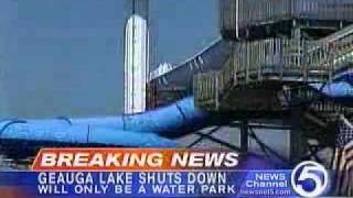 Geauga Lake closing announcement [upl. by Lodmilla]