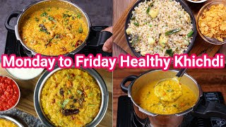 Monday 2 Friday 5 Healthy Khichdi Recipes  Perfect for Breakfast or Lunch Boxes  5 New Khichdi [upl. by Ortrude298]