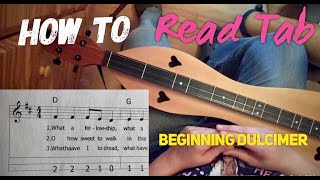 Beginning Mountain Dulcimer  How to Read Tablature mountaindulcimer [upl. by Elocan]