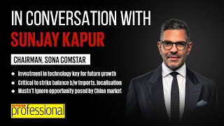 Interview  Sunjay Kapur Chairman Sona Comstar [upl. by Cerf]