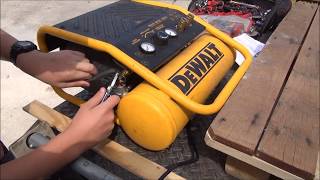 Dewalt D55141 Air Compressor Pressue Switch Replacement [upl. by Ashwell]