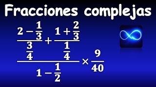 32 Fracciones complejas Ejercicio 6 MUY FÁCIL [upl. by Clarisa207]