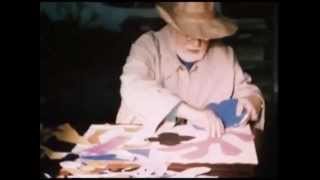 Footage of Henri Matisse making a paper cut out [upl. by Carry]