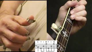 Bluegrass Banjo Lesson quotWagon Wheelquot [upl. by Bunnie]