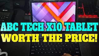 ABC Tech X10 tablet unboxing and first setup [upl. by Hsima]