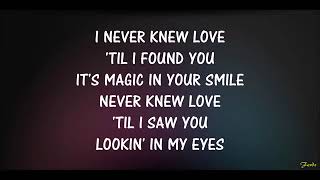 I never knew love lyrics by Lovi Poe [upl. by Xerxes]