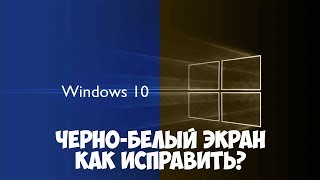 Если экран стал черно белый в Windows 10 Причины и способы решения проблемы [upl. by Aisatana]