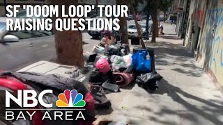 ‘Doom loop tour in SFs Tenderloin raises questions [upl. by Yssac]