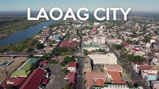 LAOAG City Proper Aerials  Ilocos Norte  Drone Video [upl. by Dannon766]