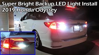 2019 Honda Odyssey Super Bright Backup LED Light Install [upl. by Ecart]