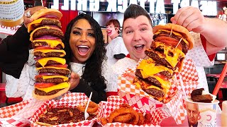 Heart Attack Grill With Bloveslife • MUKBANG [upl. by Alahs]