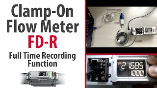 ClampOn Flow Meter KEYENCE FDR Series  Full Time Recording Function [upl. by Oinota]