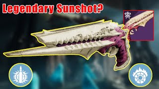 LEGENDARY SUNSHOT HOW TO GET ZAOULIS BANE AND ITS GOD ROLL IN DESTINY 2 [upl. by Itirp]