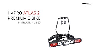 Instruction video Hapro Atas 2 Premium Ebike 13pin bicycle carrier [upl. by Hull45]