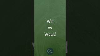 Will vs Would What’s the Difference 🤔 English explained english learnenglish studyenglish esl [upl. by Dnalyram]