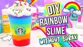 DIY SLIME DIY BEST Rainbow Slime Recipe How To Make Slime [upl. by Ssor414]