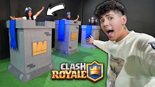 ¡CONTRUÍ LA ARENA DE CLASH ROYALE en la VIDA REAL  ANTRAX ☣ [upl. by Annekam]