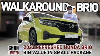 2023 Honda Brio Facelift  Walkaround  New Features and Upgrades [upl. by Yarahs]