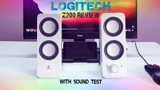 logitech Z200 speakers review amp sound test  Best budget speakers [upl. by Avuha889]