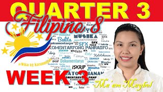 Quarter 3  Filipino 8 – Week 3  Komentaryong Panradyo [upl. by Ahsiuqel940]