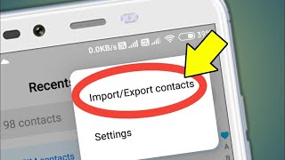 How to import or export contacts from your mobile phone  Save your all contact list [upl. by Oruntha]