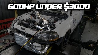 Stock K20 Makes 600HP With Our BUDGET Turbo Kit [upl. by Omoj]