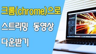 크롬chrome으로 스트리밍 동영상 다운받기 [upl. by Rani698]