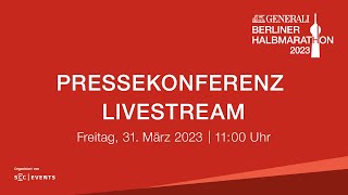 GENERALI BERLINER HALBMARATHON 2023 Press Conference [upl. by Stelu785]