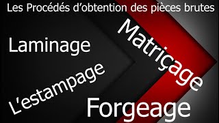 Le forgeage Forge libre  Lestampage  Matriçage  Laminage  Extrusion [upl. by Sherar475]