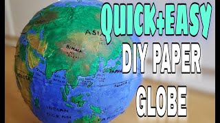 How to make a Paper Mache Globe [upl. by Leynwad]