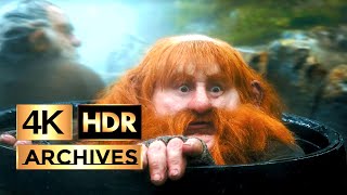 The Hobbit  The Desolation of Smaug ● Part 1 of 2 ● Barrel Escape Scene  HDR – 4K – 51 [upl. by Bob]