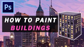 How to paint buildings SPIDERVERSE style [upl. by Brian]