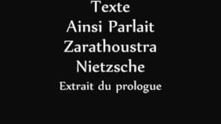 F Nietzsche  Le dernier Homme Zarathoustra [upl. by Yrem]