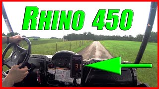 YAMAHA RHINO 450 TOP SPEED [upl. by Mccomb]