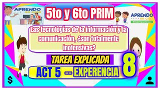 😋5to y 6to PRIMARIALas tecnologías de la información y la comunicación son totalmente inofensivas [upl. by Leuamme]