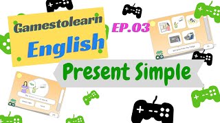 GamestolearnEnglish Ep03 ตอน เกม Present Simple [upl. by Teferi154]