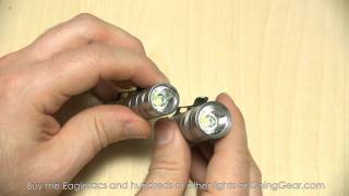 Eagletac D25A D25C XML Limited Edition Titanium LED Flashlight Review [upl. by Ayyidas]