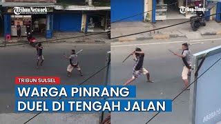 Viral Detikdetik Warga Pinrang Duel Benda Tajam Kapolsek Dendam Lama [upl. by Allehcram644]