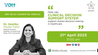 How can Clinical Decision Support System supported shared decision making in healthcare [upl. by Strohl]