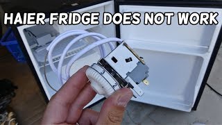 HOW TO FIX FRIDGE THAT DOES NOT WORK HAIER FRIDGE [upl. by Euh]