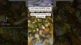 Crispy honey butter brussel sprouts [upl. by Hahsi]