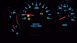 DIY FIX 0713 ChevyGmc Service Stabili TrackTraction Control Signals Blinking Engine Light [upl. by Nikolaus936]