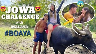 JOWA CHALLENGE with MALAYA Part 2  Boy Tapang 👩‍❤️‍💋‍👨 [upl. by Steffane]