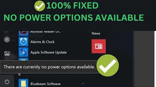 ✅100 FIXED There Are Currently No Power Options Available Error in Windows 10 amp 11 5 WAYS 2023 [upl. by Goeger]